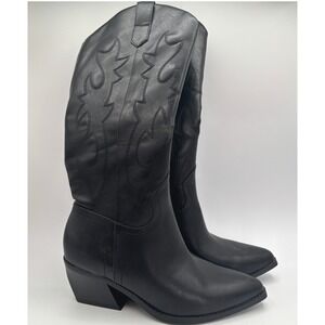 Madden NYC Cowboy Boots Womens 7.5 Pointed Toe Western Stitching